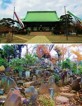 護国寺と富士塚.jpg